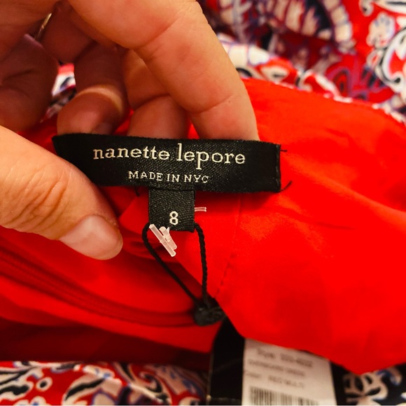 NANETTE LEPORE NWT Cross Back Overboard Dress Size 8 - Picture 9 of 10